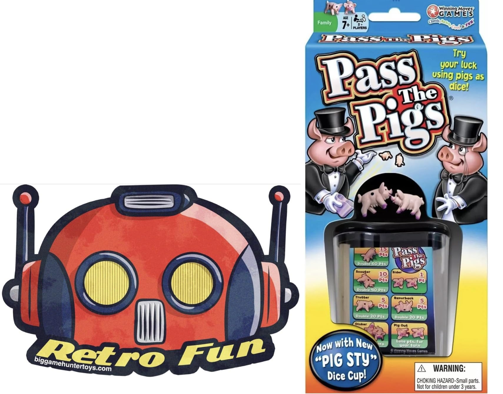 Amazon.com: Big Game Toys~Classic Pass The Pigs Party Game Pig Sty